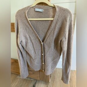 Ravella- Valentina Luxe Cashmere Tan Cardigan